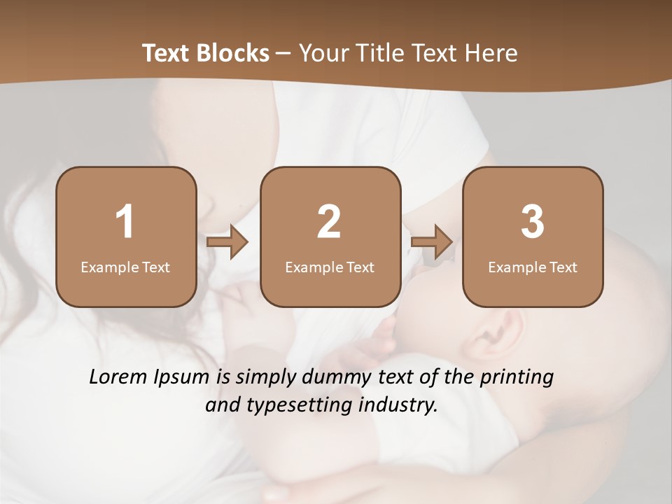 A Woman Holding A Baby In Her Arms PowerPoint Template