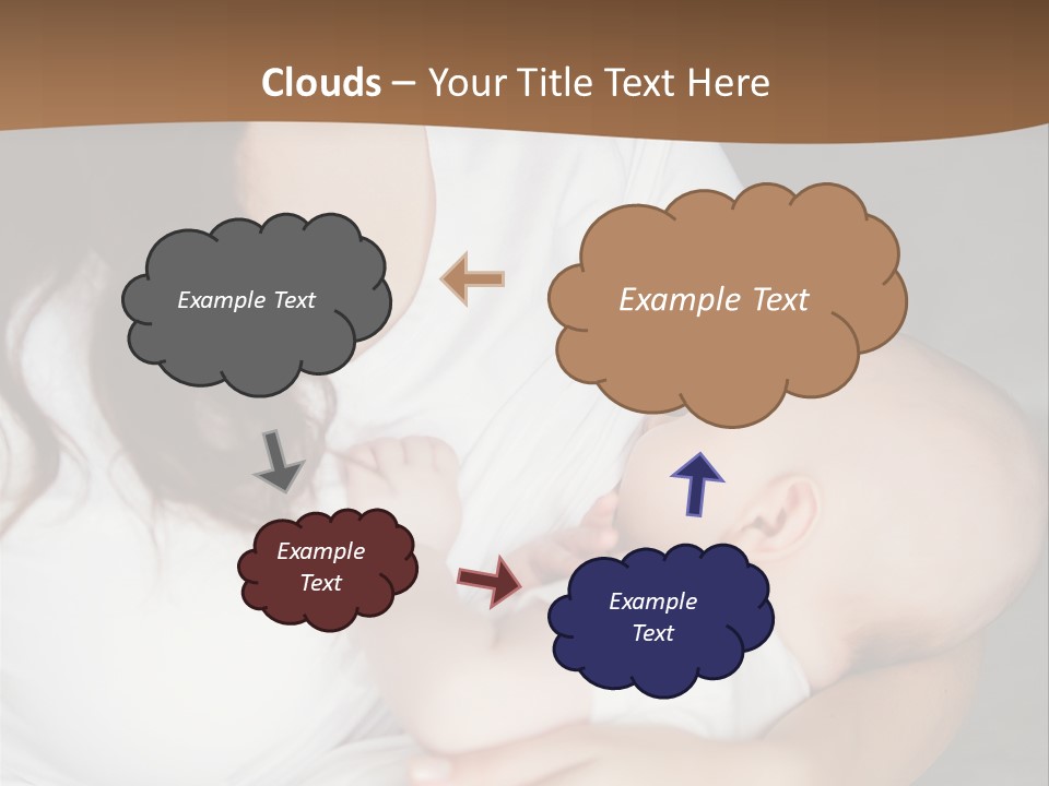 A Woman Holding A Baby In Her Arms PowerPoint Template