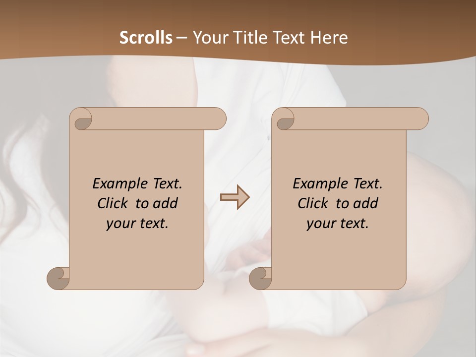 A Woman Holding A Baby In Her Arms PowerPoint Template
