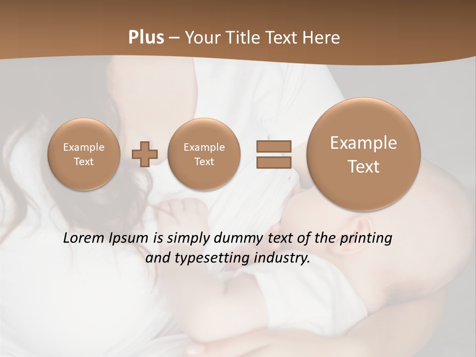 A Woman Holding A Baby In Her Arms PowerPoint Template