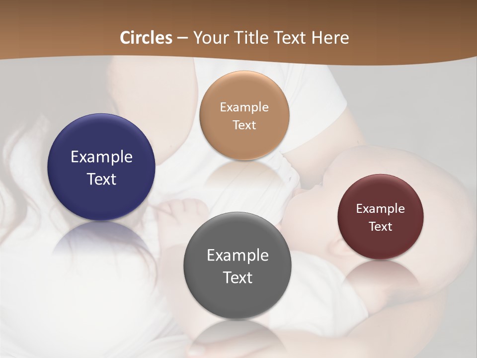 A Woman Holding A Baby In Her Arms PowerPoint Template