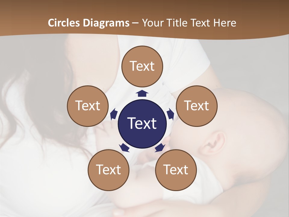 A Woman Holding A Baby In Her Arms PowerPoint Template