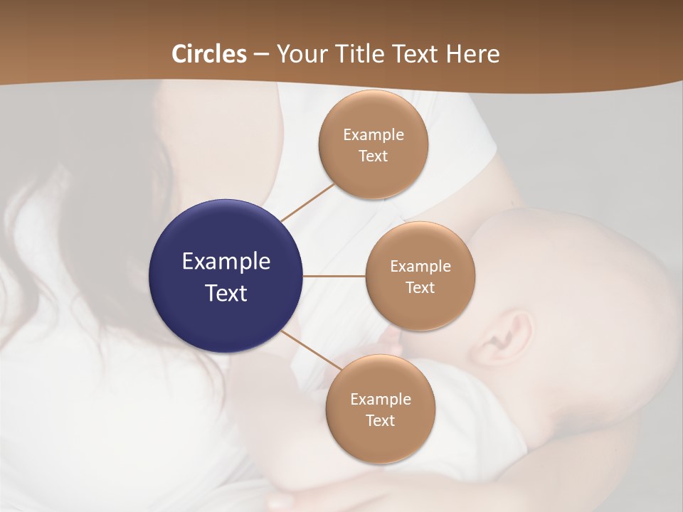 A Woman Holding A Baby In Her Arms PowerPoint Template