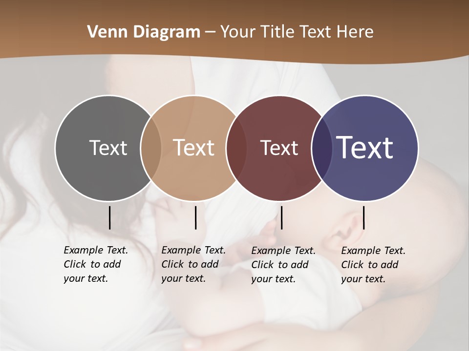 A Woman Holding A Baby In Her Arms PowerPoint Template