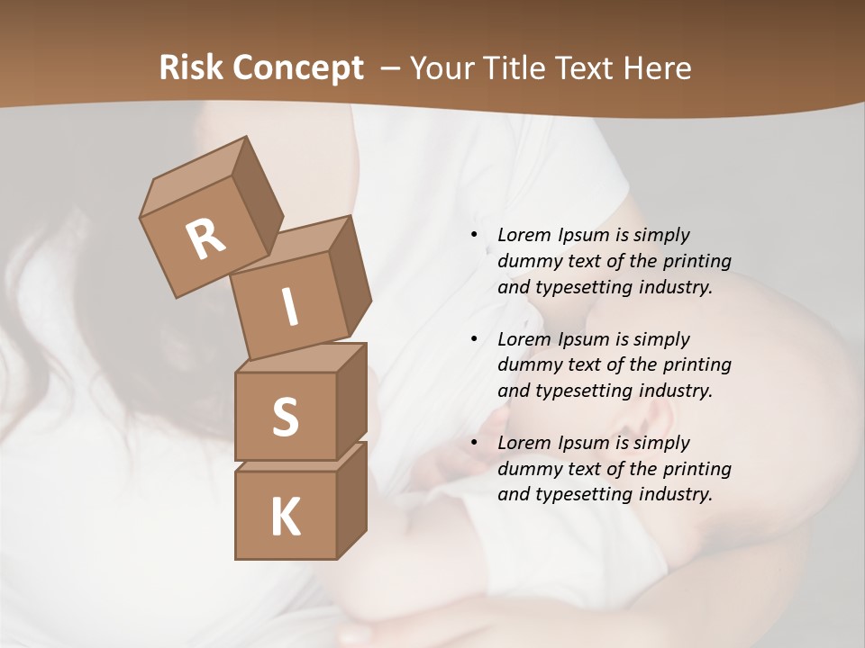 A Woman Holding A Baby In Her Arms PowerPoint Template