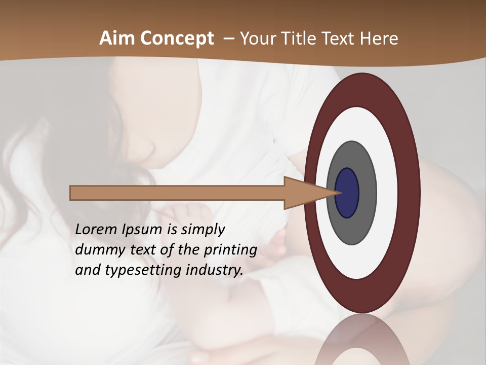 A Woman Holding A Baby In Her Arms PowerPoint Template