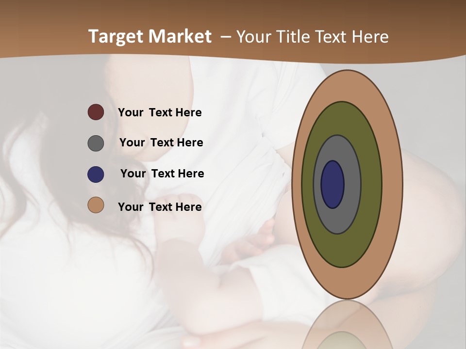 A Woman Holding A Baby In Her Arms PowerPoint Template