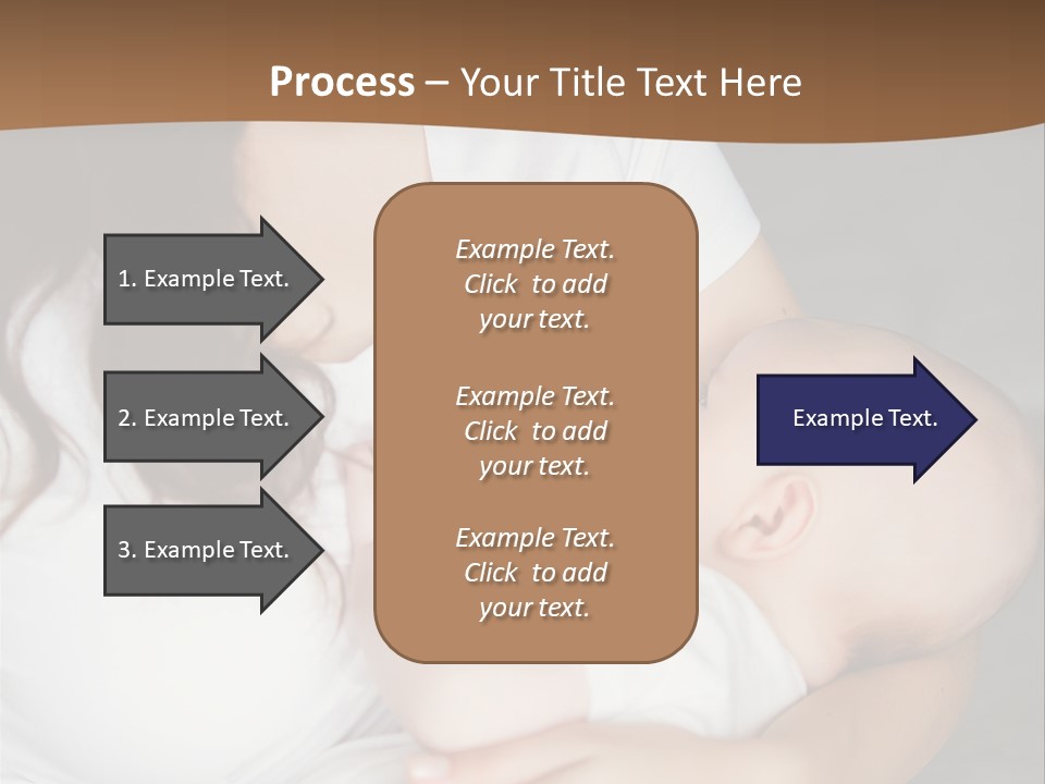 A Woman Holding A Baby In Her Arms PowerPoint Template