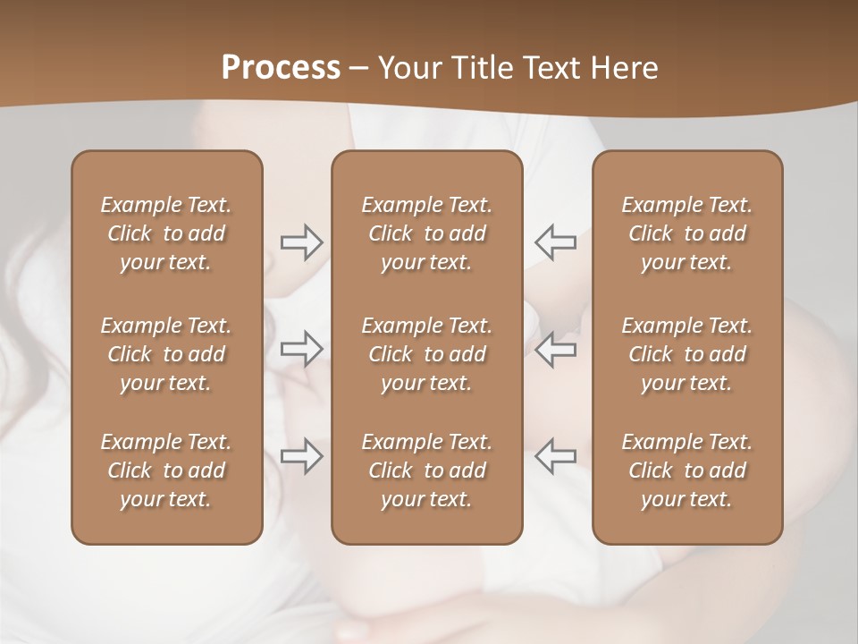 A Woman Holding A Baby In Her Arms PowerPoint Template
