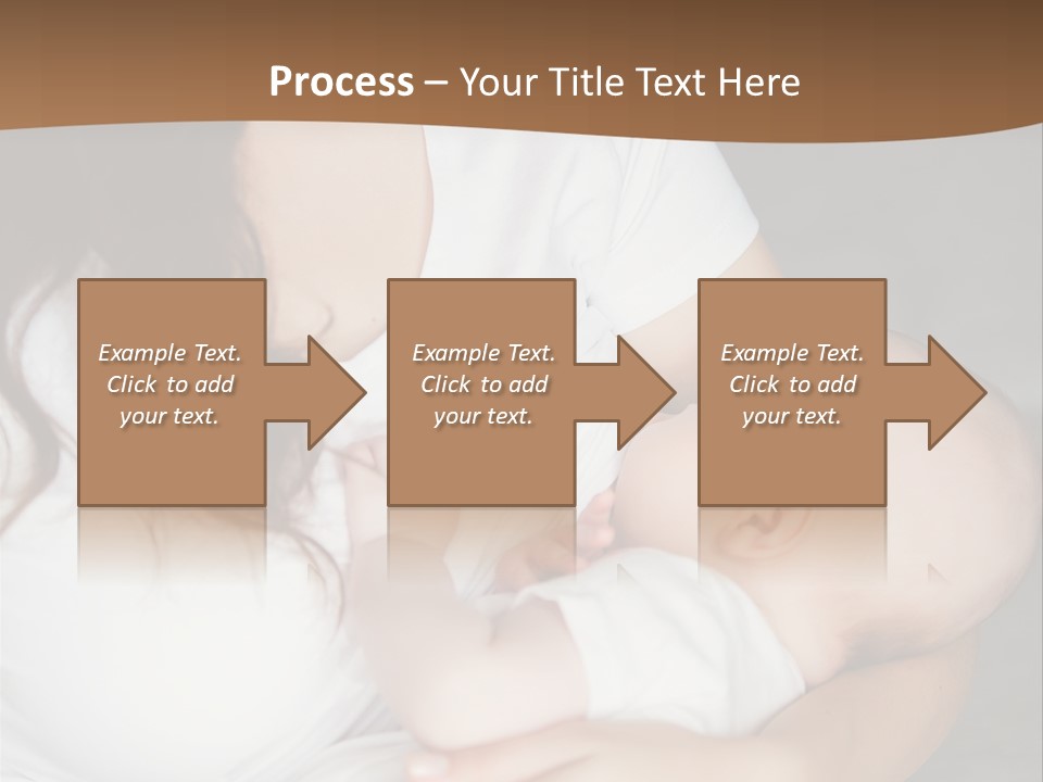 A Woman Holding A Baby In Her Arms PowerPoint Template