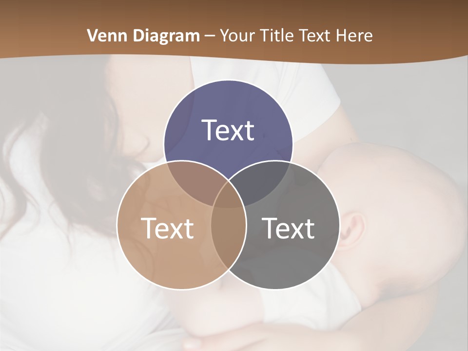 A Woman Holding A Baby In Her Arms PowerPoint Template