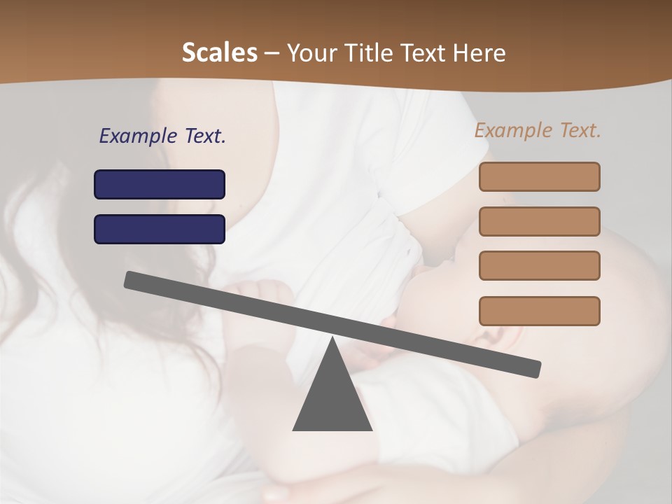 A Woman Holding A Baby In Her Arms PowerPoint Template