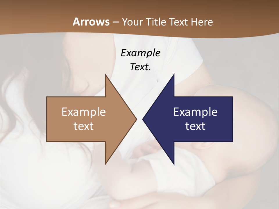 A Woman Holding A Baby In Her Arms PowerPoint Template