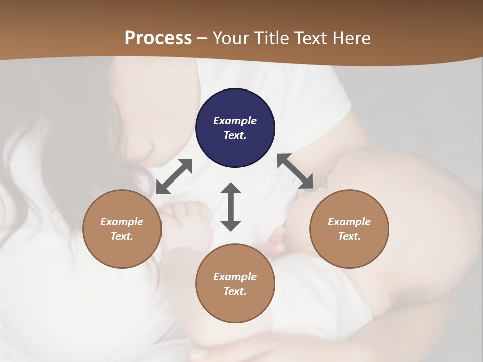 A Woman Holding A Baby In Her Arms PowerPoint Template