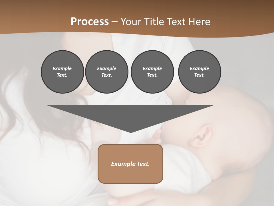 A Woman Holding A Baby In Her Arms PowerPoint Template