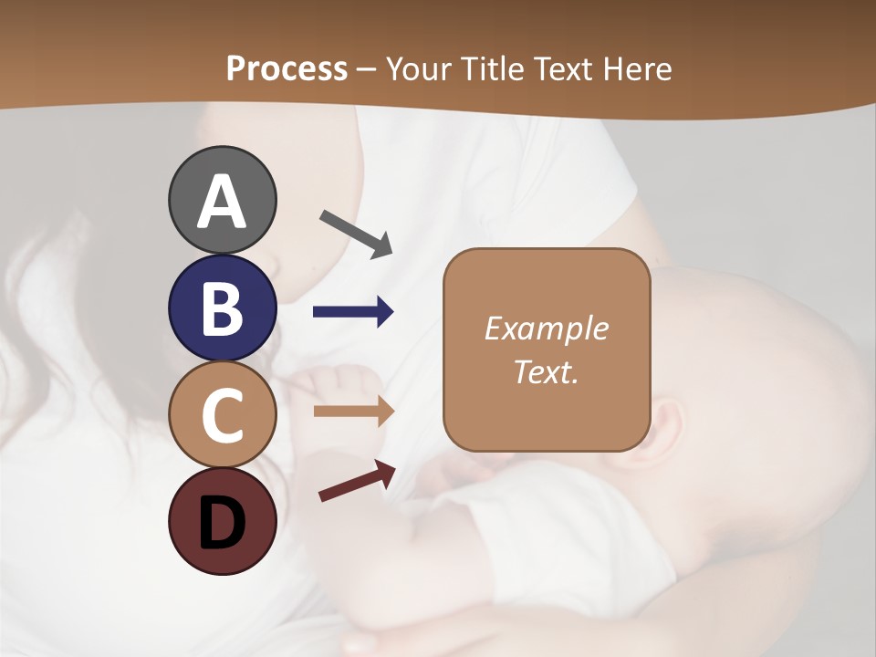 A Woman Holding A Baby In Her Arms PowerPoint Template