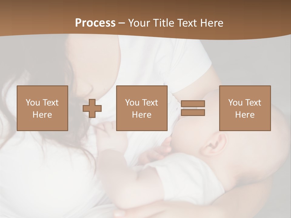 A Woman Holding A Baby In Her Arms PowerPoint Template