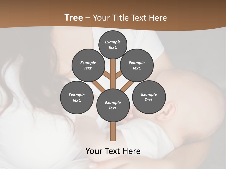 A Woman Holding A Baby In Her Arms PowerPoint Template