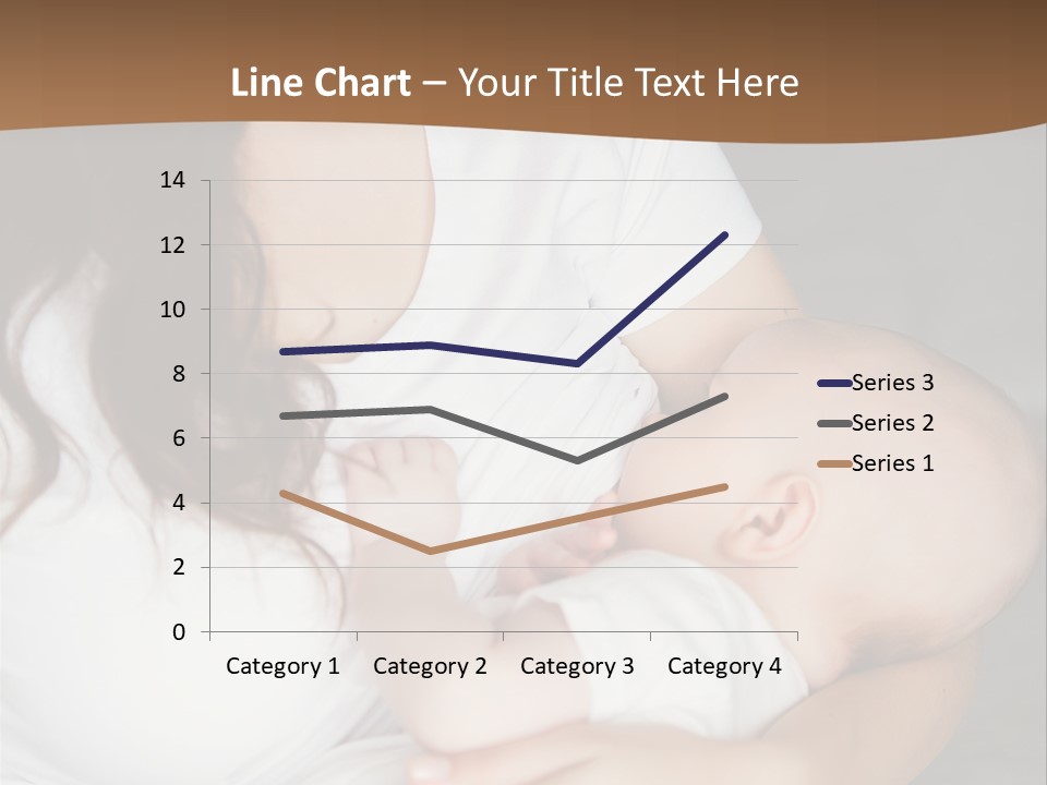 A Woman Holding A Baby In Her Arms PowerPoint Template