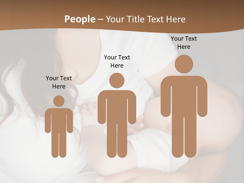 A Woman Holding A Baby In Her Arms PowerPoint Template