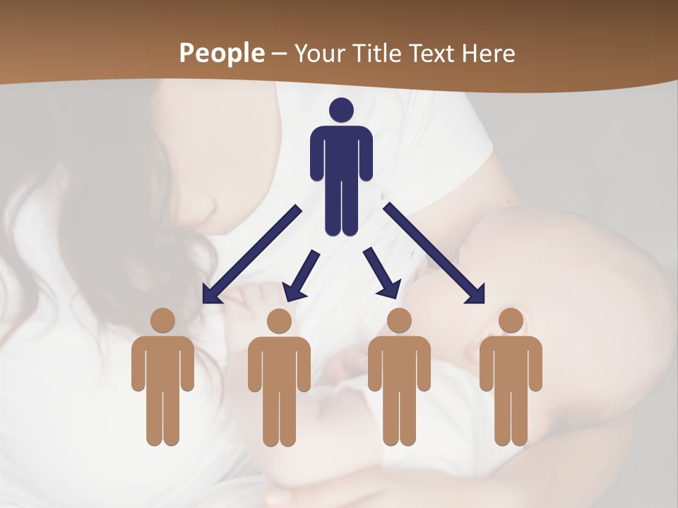 A Woman Holding A Baby In Her Arms PowerPoint Template