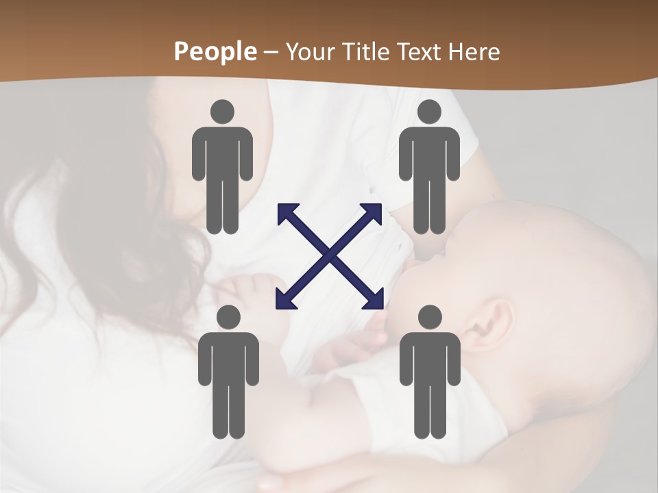 A Woman Holding A Baby In Her Arms PowerPoint Template