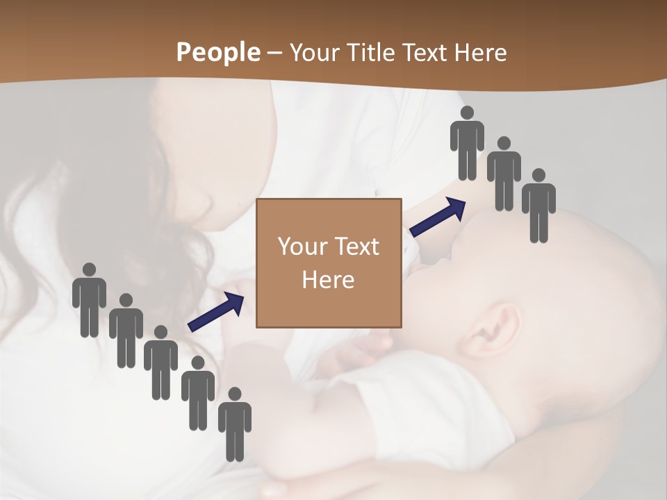 A Woman Holding A Baby In Her Arms PowerPoint Template