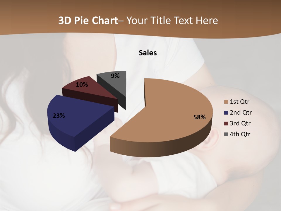 A Woman Holding A Baby In Her Arms PowerPoint Template