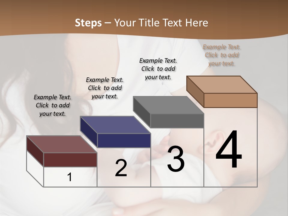 A Woman Holding A Baby In Her Arms PowerPoint Template