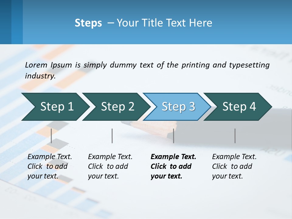 A Pencil Sitting On Top Of A Piece Of Paper PowerPoint Template