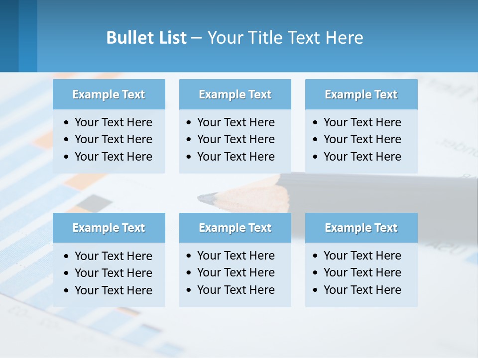A Pencil Sitting On Top Of A Piece Of Paper PowerPoint Template