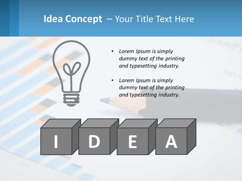 A Pencil Sitting On Top Of A Piece Of Paper PowerPoint Template