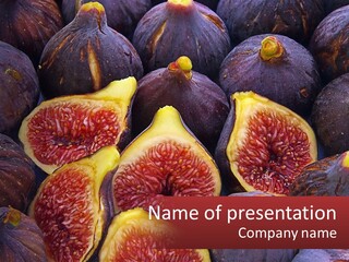 A Large Group Of Figs With The Words Name Of Presentation PowerPoint Template