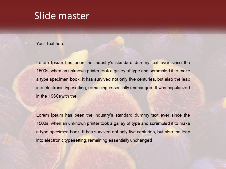 A Large Group Of Figs With The Words Name Of Presentation PowerPoint Template