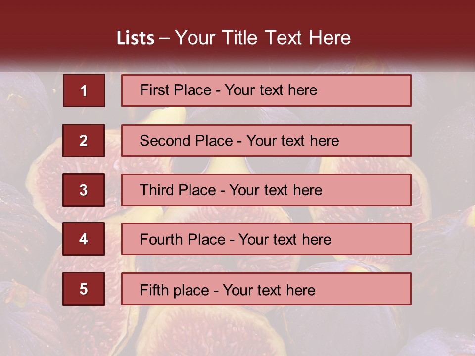 A Large Group Of Figs With The Words Name Of Presentation PowerPoint Template