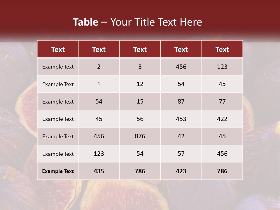 A Large Group Of Figs With The Words Name Of Presentation PowerPoint Template