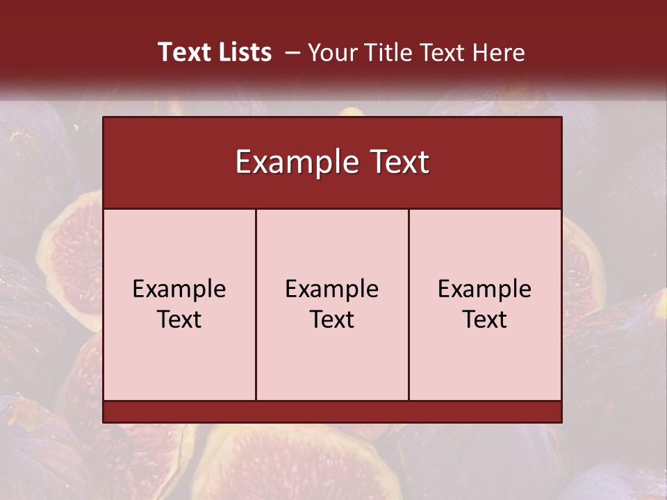 A Large Group Of Figs With The Words Name Of Presentation PowerPoint Template