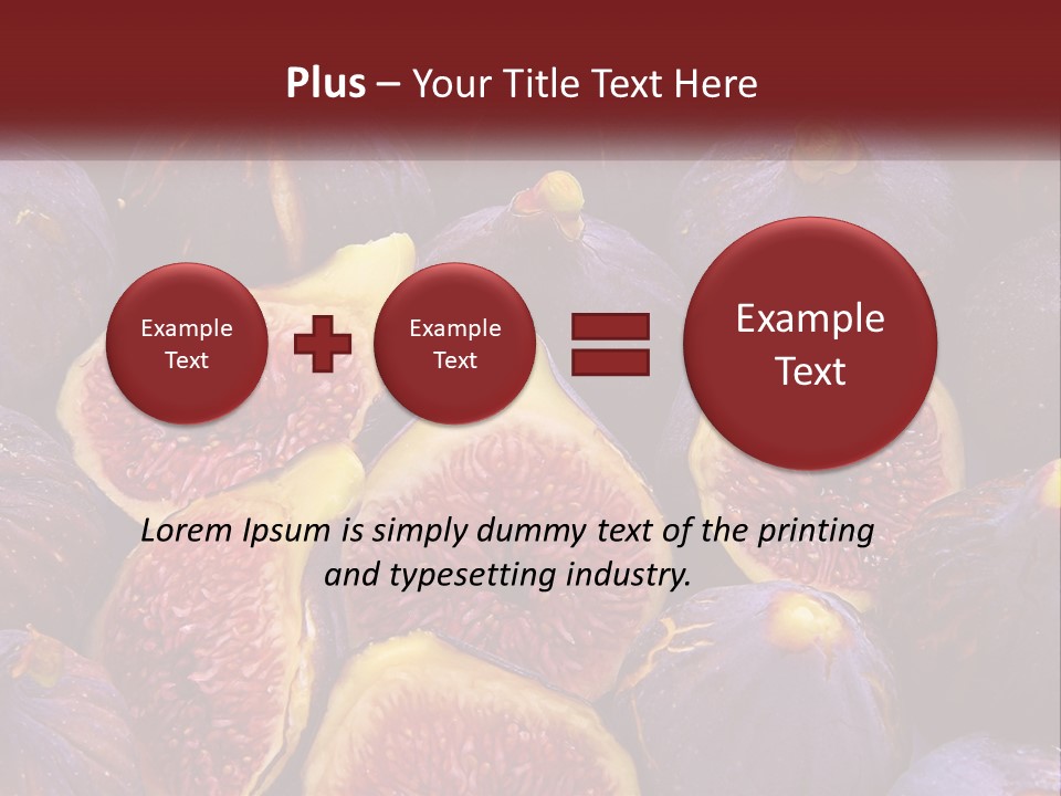 A Large Group Of Figs With The Words Name Of Presentation PowerPoint Template