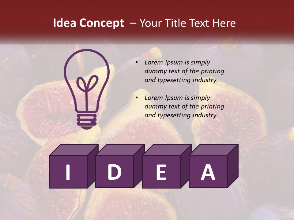 A Large Group Of Figs With The Words Name Of Presentation PowerPoint Template