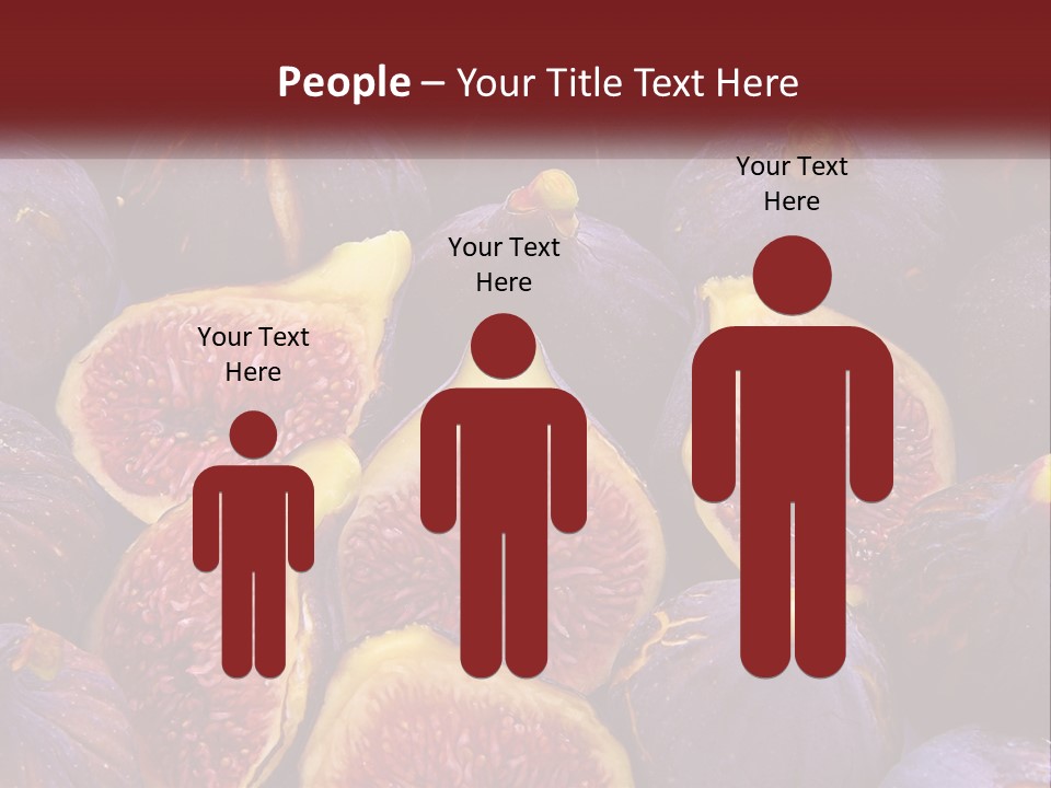 A Large Group Of Figs With The Words Name Of Presentation PowerPoint Template