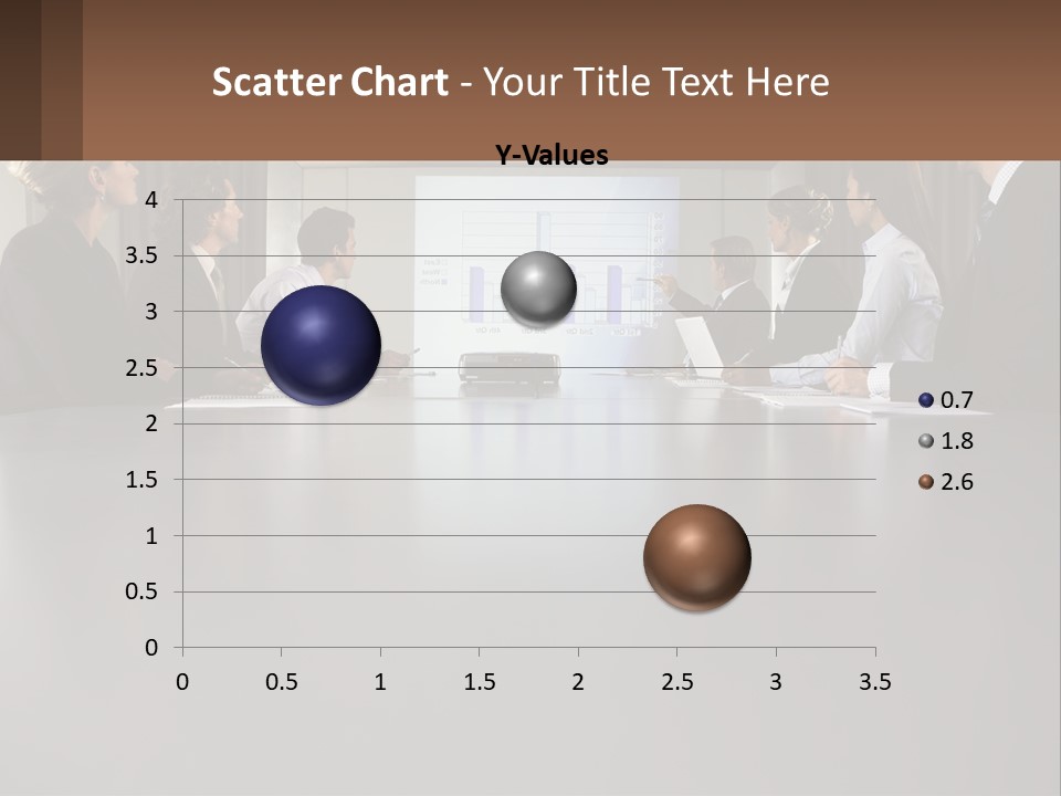 A Group Of People Sitting Around A Conference Table PowerPoint Template