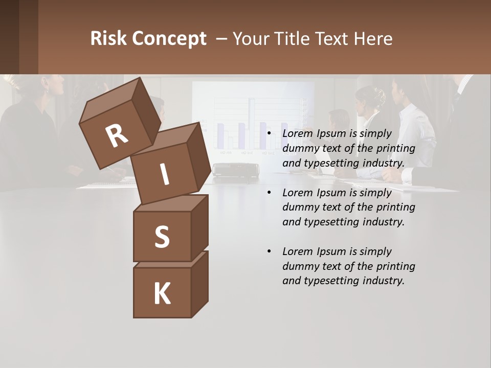 A Group Of People Sitting Around A Conference Table PowerPoint Template