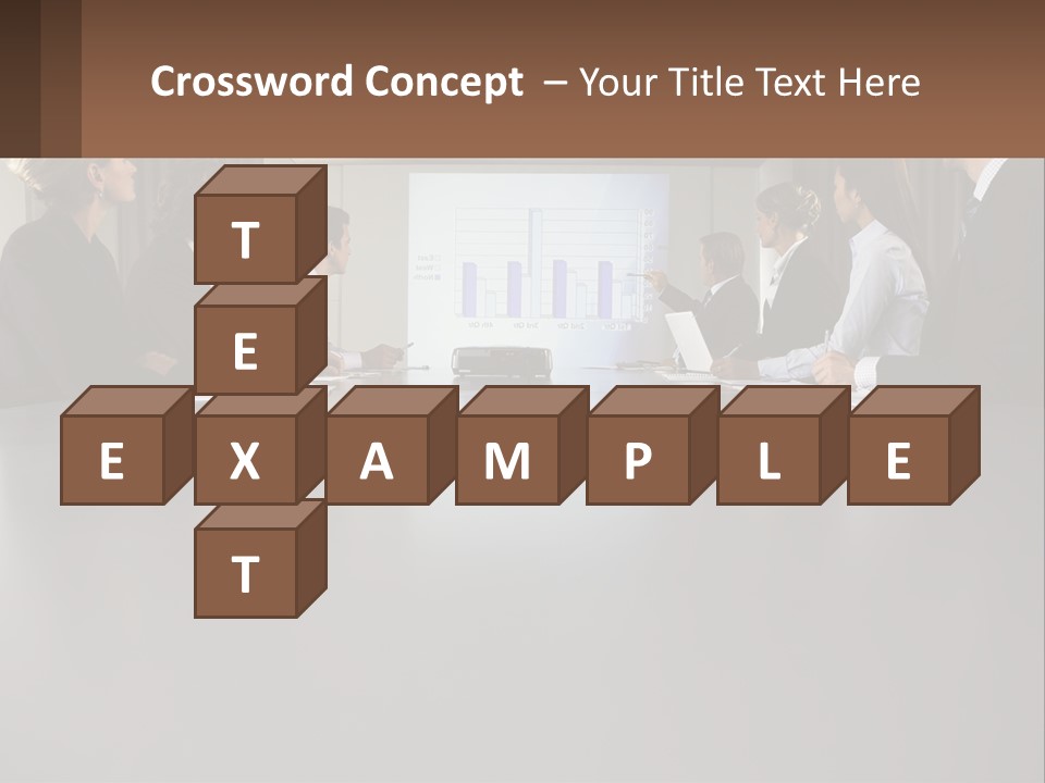 A Group Of People Sitting Around A Conference Table PowerPoint Template