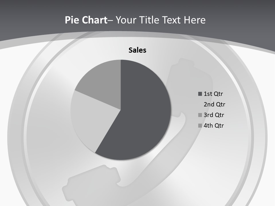 A Metal Button With A Phone On It PowerPoint Template