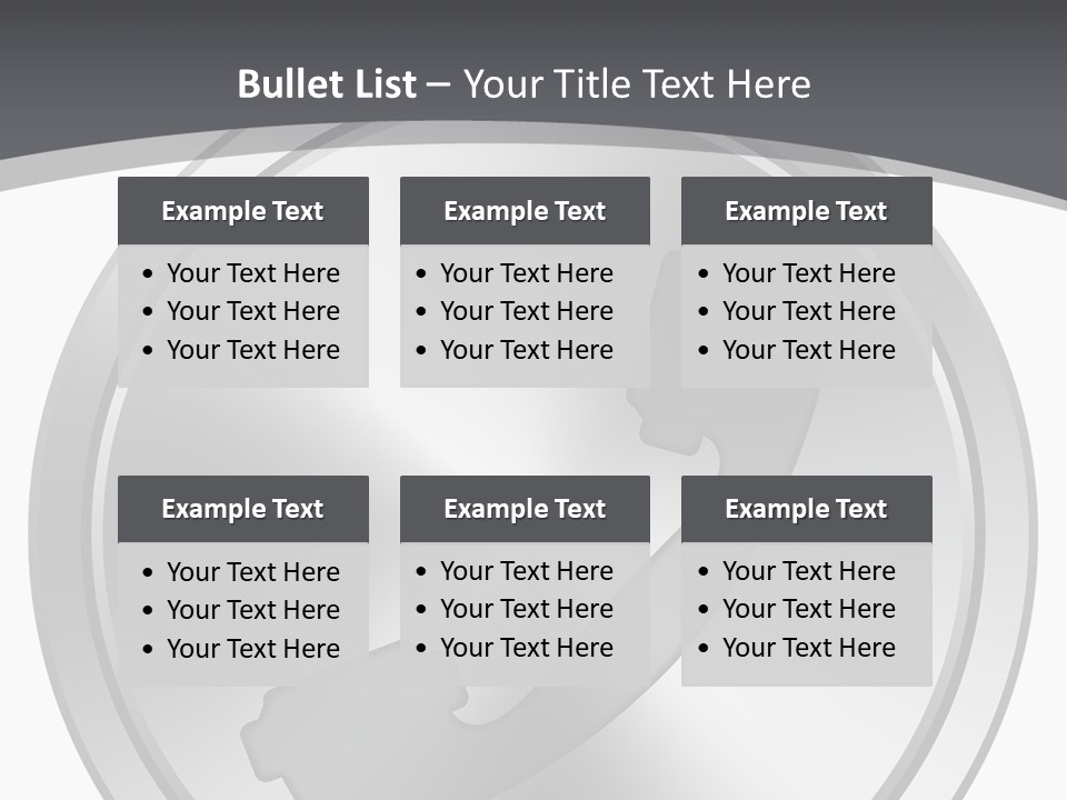 A Metal Button With A Phone On It PowerPoint Template