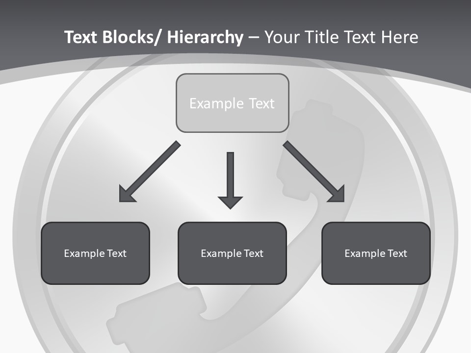 A Metal Button With A Phone On It PowerPoint Template