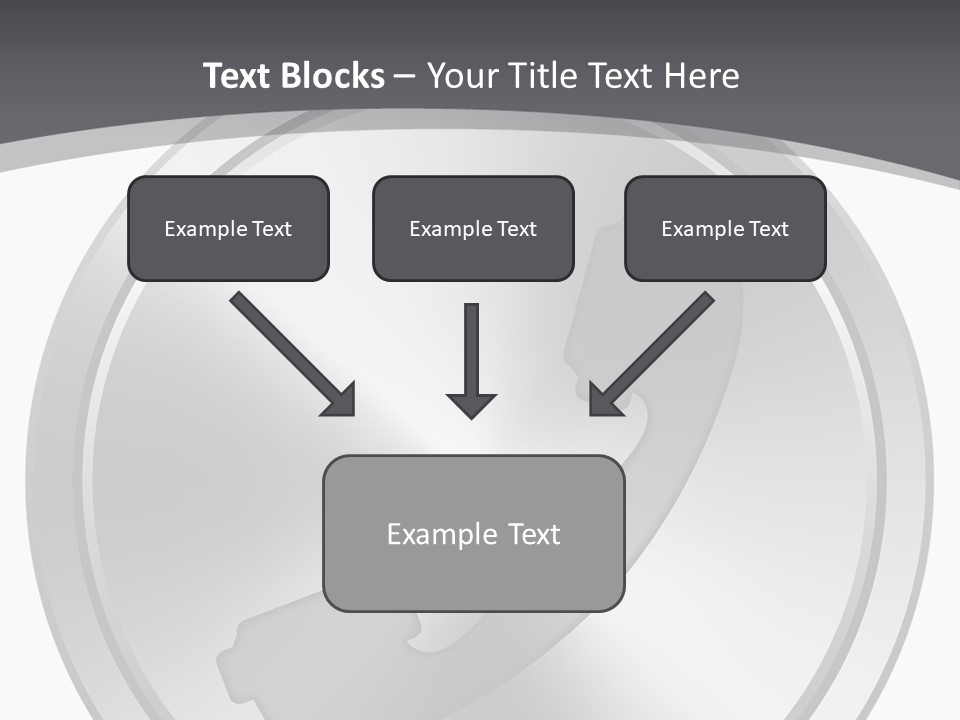 A Metal Button With A Phone On It PowerPoint Template