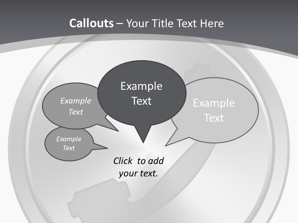 A Metal Button With A Phone On It PowerPoint Template