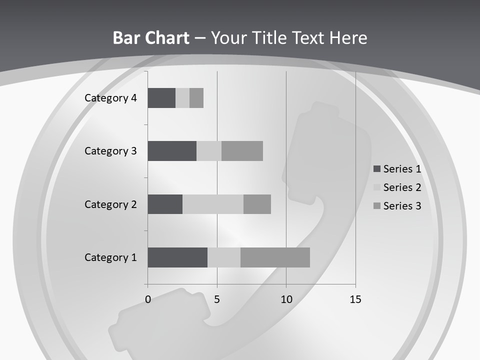 A Metal Button With A Phone On It PowerPoint Template