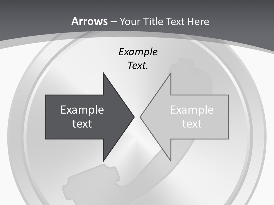 A Metal Button With A Phone On It PowerPoint Template